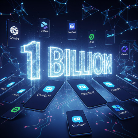 ChatGPT Próximo de 1 Bilhão de Downloads: Liderança no Cenário de IAs Generativas