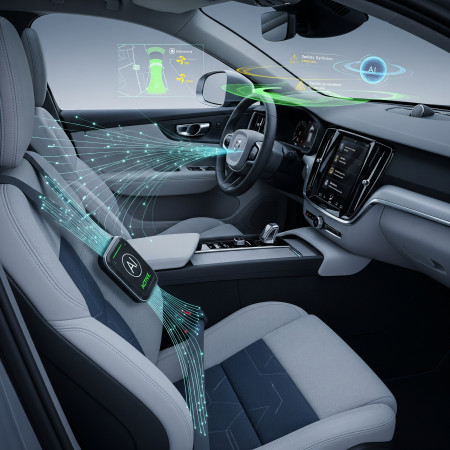 Volvo lança cinto de segurança com inteligência artificial no SUV EX60