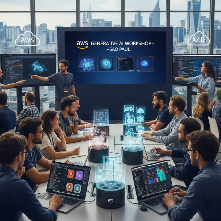 AWS promove workshop gratuito sobre IA generativa para clientes em São Paulo