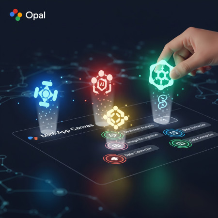 Google lança Opal, plataforma para criar mini apps de IA sem código